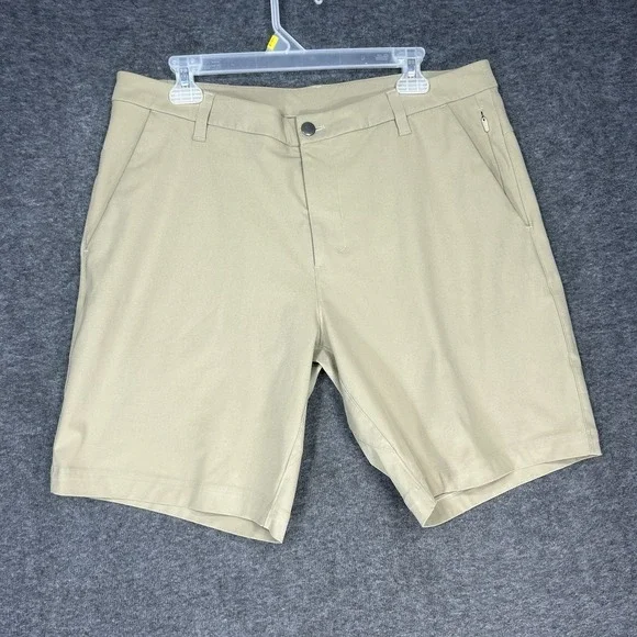 Lululemon Shorts 34 Mens Commission Slim Beige Tofino Sand 9" Inseam Chino - Picture 1 of 8